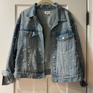 Superdown pearl denim jackets